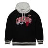 MITCHELL & NESS Premium Fleece Hoodie Vintage Logo Chicago Bulls Black