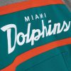 MITCHELL & NESS MIAMI DOLPHINS Mens Pullover Hoody Dolphins Blue