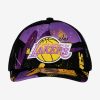 MITCHELL & NESS NBA LOS ANGELES LAKERS HYPER TRUCKER SNAPBACK  BLACK