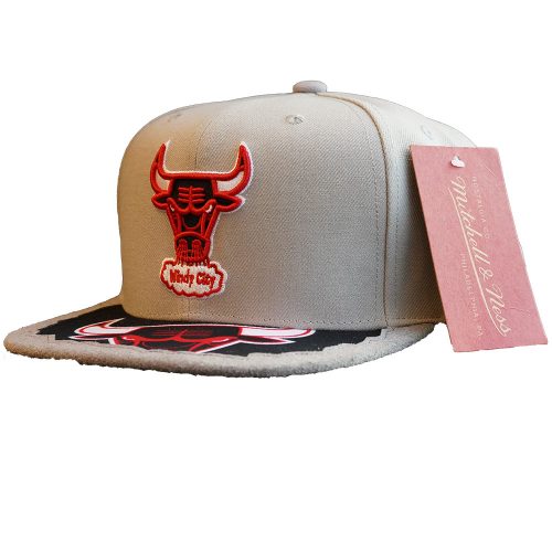 MITCHELL & NESS NBA CHICAGO BULLS MUNCH TIME SNAPBACK HWC GREY ONE