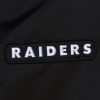 Mitchell & Ness NFL Team Leader Satin Bomber Vintage Logo Oakland Raiders