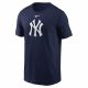 NIKE MLB FUSE LARGE LOGO COTTON TEE NEW YORK YANKEES MIDNIGHT NAVY