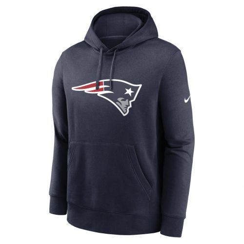 Nike Club Fleece Pullover Hoodie - NFL New England Patriots College Navy 3XL