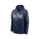 NIKE MLB CLUB SLACK FLEECE HOOD NEW YORK YANKEES MIDNIGHT NAVY XXL