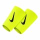 NIKE TENNIS PREMIER DOUBLEWIDE WRISTBANDS 2 PK VOLT/OFF NOIR OSFM