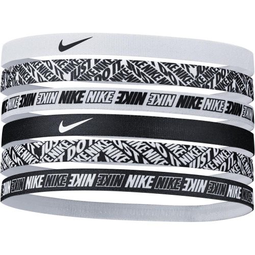 NIKE HEADBANDS 6 PK PRINTED WHITE/WHITE/WHITE one