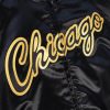 MITCHELL & NESS NBA CHICAGO BULLS BIG FACE 4.0 SATIN JACKET BLACK