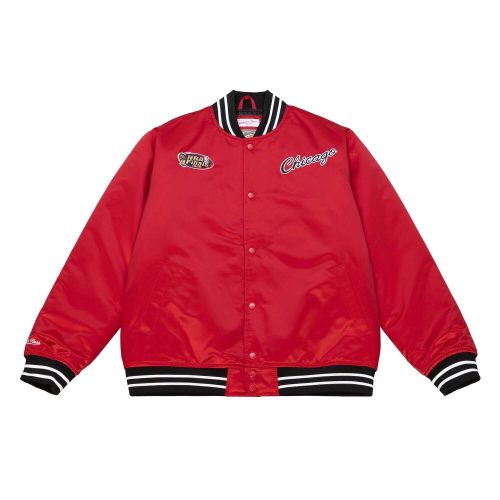 MITCHELL & NESS CHICAGO BULLS Mens Jacket - Button Front Scarlet