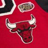 MITCHELL & NESS CHICAGO BULLS NBA TEAM LEGACY VARSITY JACKET RED/BLACK S