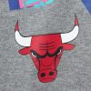 MITCHELL & NESS 90s Reflective Heather Crewneck Sweatshirt Chicago Bulls Grey L