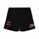 MITCHELL & NESS NBA POSTGAME FLEECE SHORTS VINTAGE LOGO CHICAGO BULLS BLACK 3XL