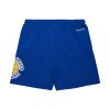 MITCHELL & NESS NBA POSTGAME FLEECE SHORTS VINTAGE LOGO GOLDEN STATE WARRIORS BLUE XL