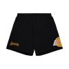 MITCHELL & NESS NBA POSTGAME FLEECE SHORTS VINTAGE LOS ANGELES LAKERS BLACK