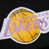 MITCHELL & NESS NBA POSTGAME FLEECE SHORTS VINTAGE LOS ANGELES LAKERS BLACK