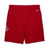 MITCHELL & NESS NBA POSTGAME FLEECE SHORTS VINTAGE LOGO MIAMI HEAT RED M