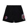 MITCHELL & NESS NBA POSTGAME FLEECE SHORTS VINTAGE LOGO TORONTO RAPTORS BLACK XL