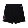 MITCHELL & NESS NBA POSTGAME FLEECE SHORTS VINTAGE LOGO TORONTO RAPTORS BLACK S