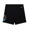 MITCHELL & NESS NBA POSTGAME FLEECE SHORTS VINTAGE LOGO VANCOUVER GRIZZLIES BLACK L