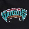 MITCHELL & NESS NBA POSTGAME FLEECE SHORTS VINTAGE LOGO VANCOUVER GRIZZLIES BLACK L