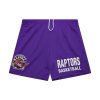 Mitchell & Ness NBA Gameday Mesh 7In Shorts Vintage Logo Toronto Raptors Purple L