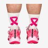 Rapcity X Pink October Socks White