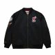 MITCHELL & NESS NBA LIGHTWEIGHT SATIN BOMBER VINTAGE LOGO MIAMI HEAT L