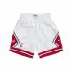 MITCHELL & NESS CHICAGO BULLS 97-98 NBA SWINGMAN SHORT WHITE M