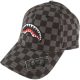 SPRAYGROUND SMOOTH CHECK CAP GREY ONE