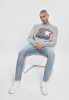 STARTER STARTER MULTICOLORED LOGO SWEAT CREWNECK HEATHER GREY