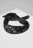 URBAN CLASSICS SATIN BANDANA 2-PACK BLACK/WHITE