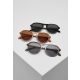 URBAN CLASSICS SUNGLASSES KALIMANTAN 3-PACK BROWN/GREY/BLACK