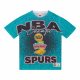 MITCHELL & NESS SAN ANTONIO SPURS NBA CHAMP CITY SUBLIMATED SS TEE MULTI/WHITE L