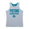 Mitchell & Ness NBA Reversible Mesh Practice Tank Vintage Logo Detroit Pistons Multi-Blue L