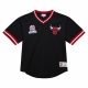 MITCHELL & NESS NBA FASHION MESH V-NECK VINTAGE LOGO CHICAGO BULLS BLACK M