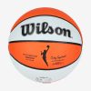 WILSON WNBA AUTHENTIC SERIES OUTDOOR BASKETBALL 6 ORANGE/WHITE